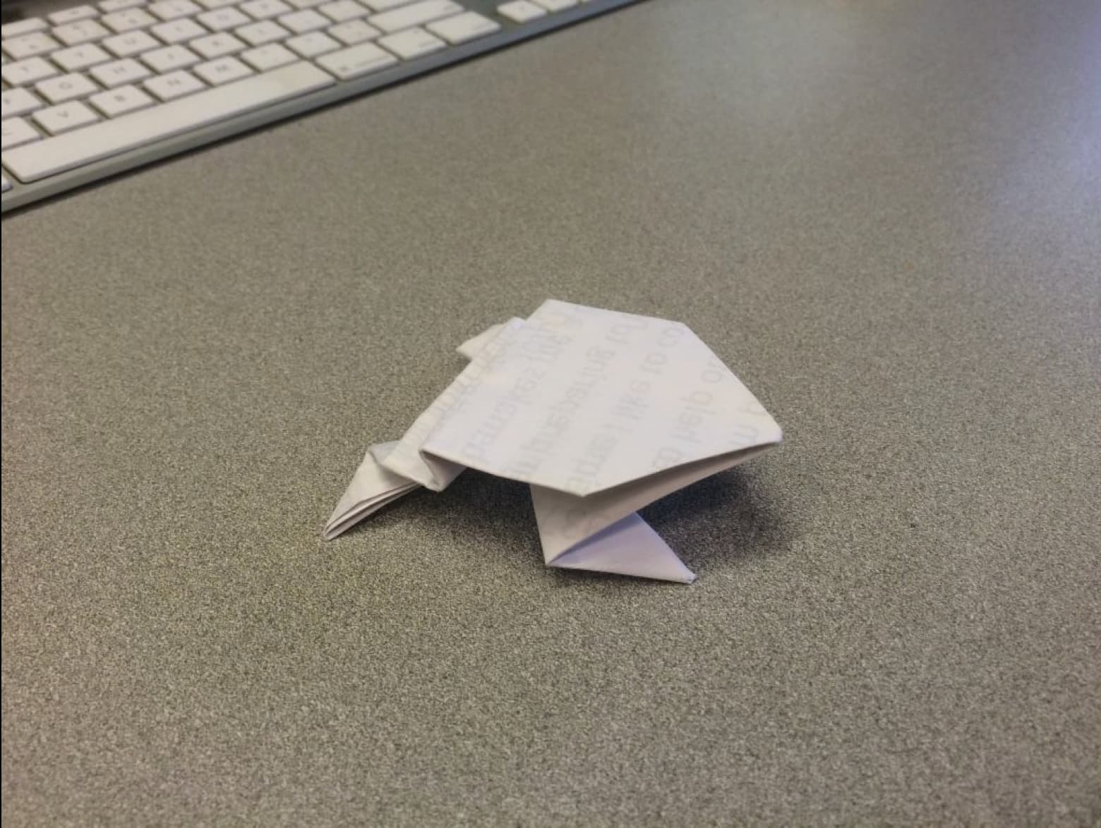 Galvani's frog: first origami prototype